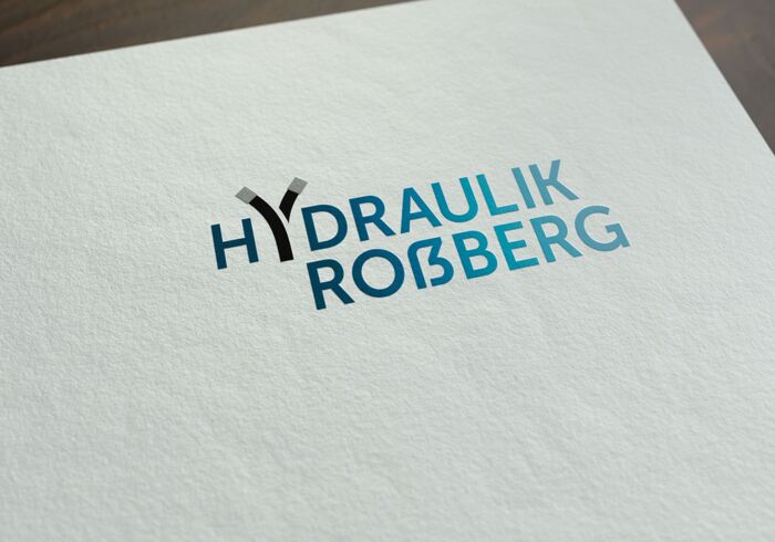 Mockup der Logogestaltung für Hydraulik Roßberg